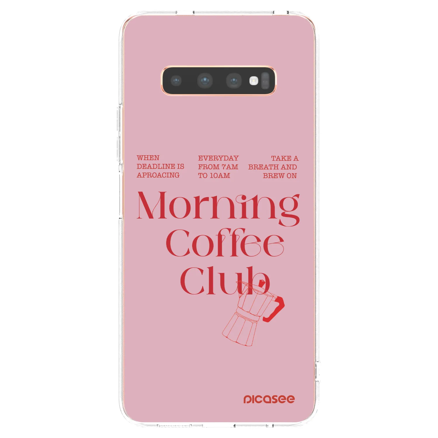 Picasee silikonový průhledný obal pro Samsung Galaxy S10 Plus G975 - Morning