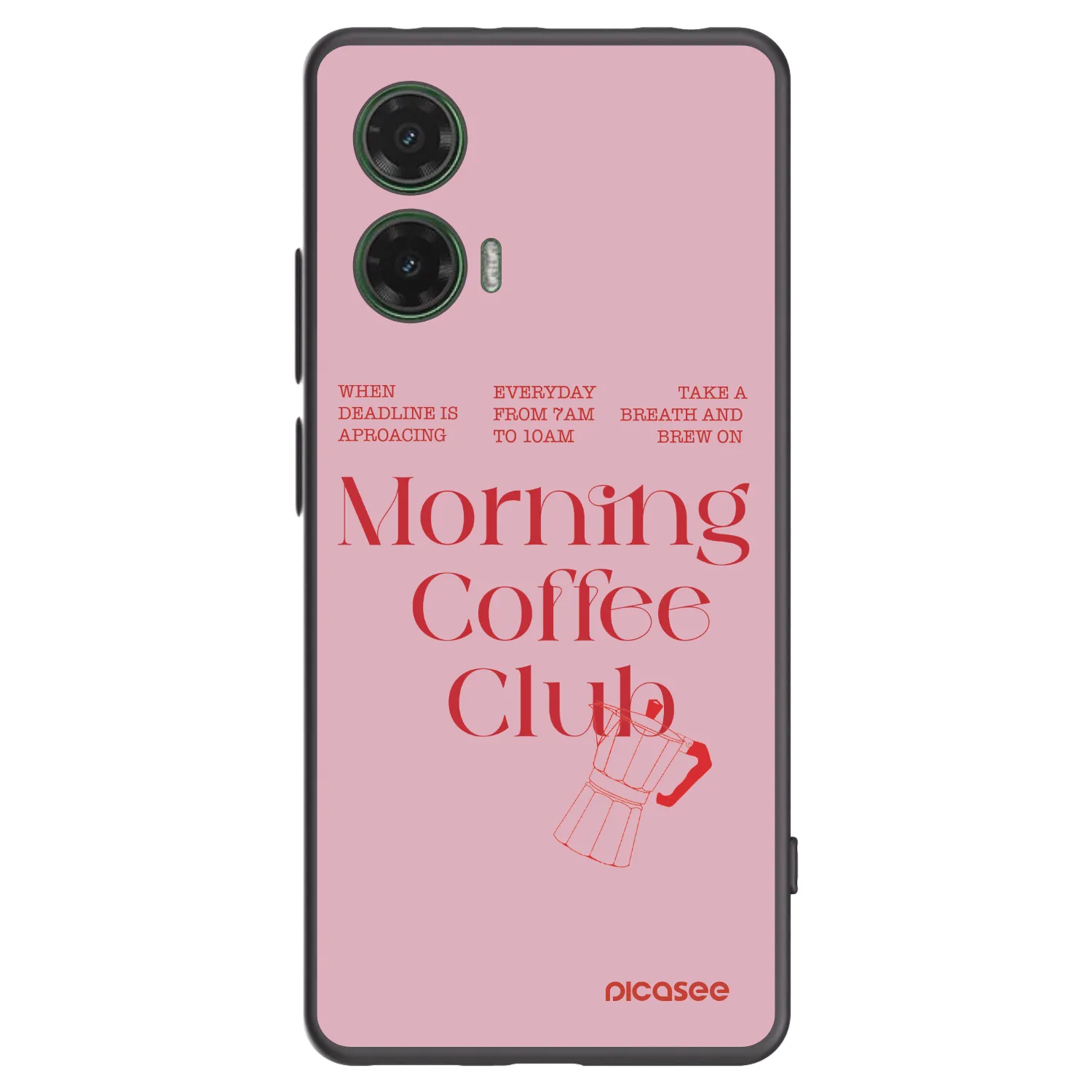 Picasee silikonový černý obal pro Motorola Moto G35 5G - Morning