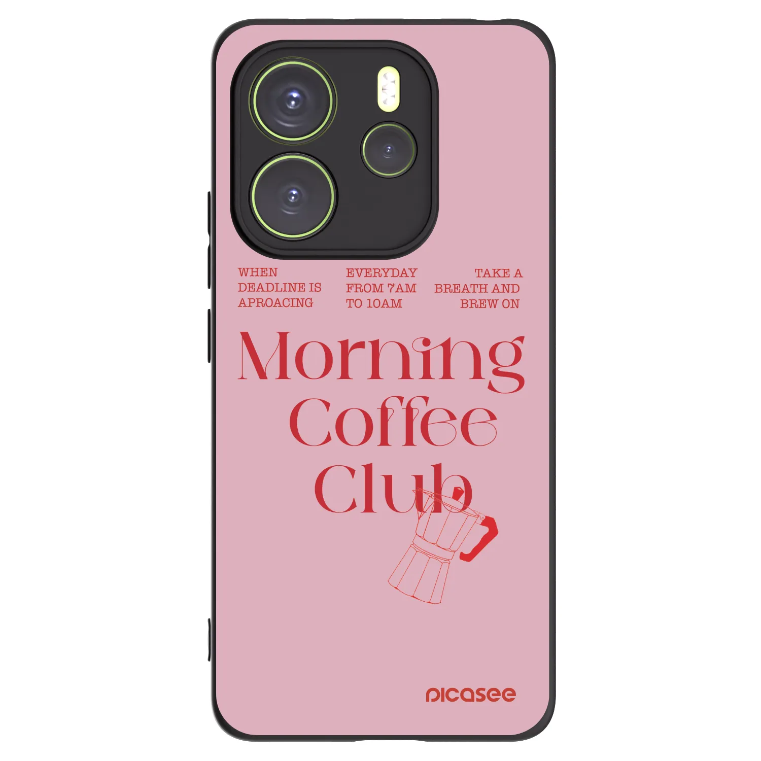 Picasee silikonový černý obal pro Xiaomi Redmi Note 14 4G - Morning