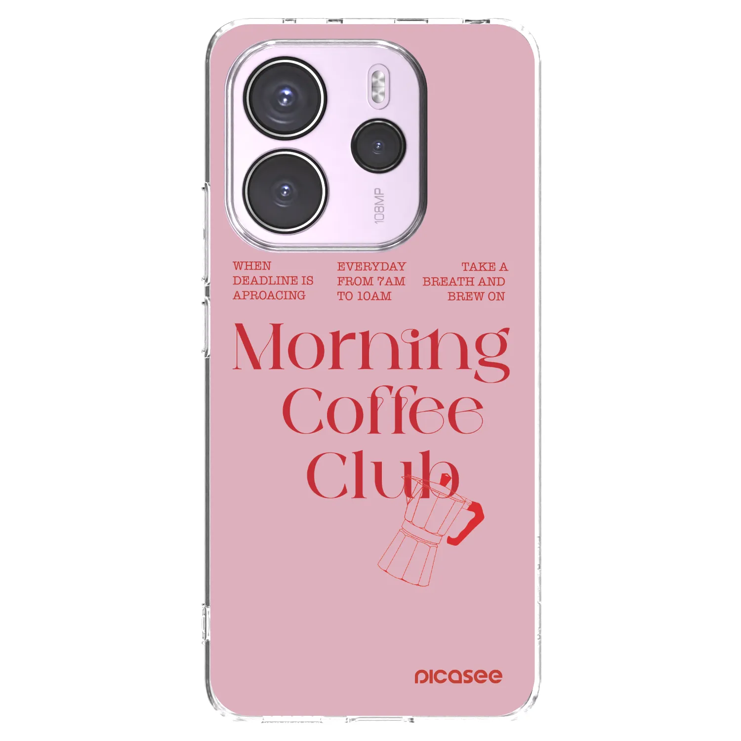 Picasee silikonový průhledný obal pro Xiaomi Redmi Note 14 4G - Morning