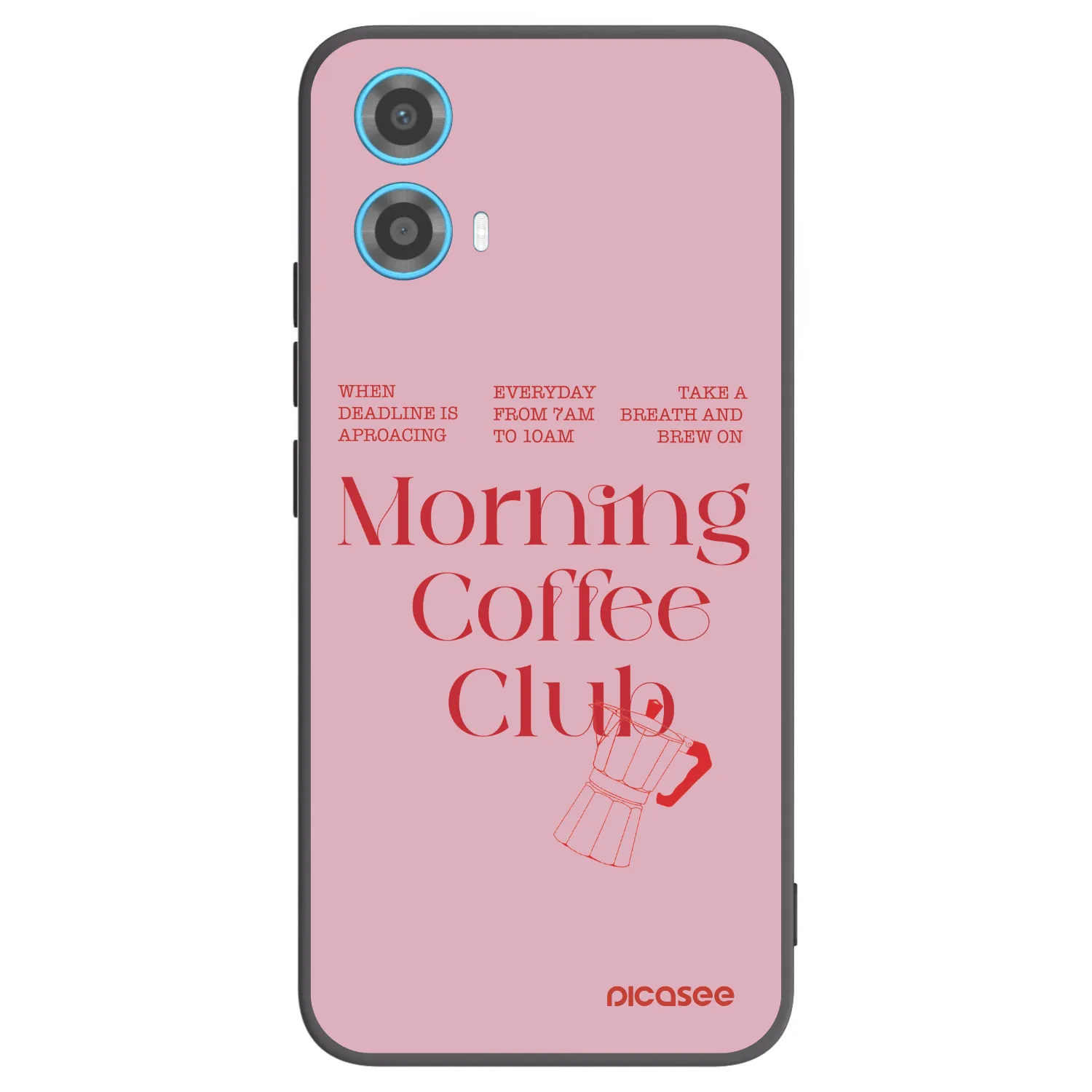 Picasee silikonový černý obal pro Motorola Moto G34 5G - Morning