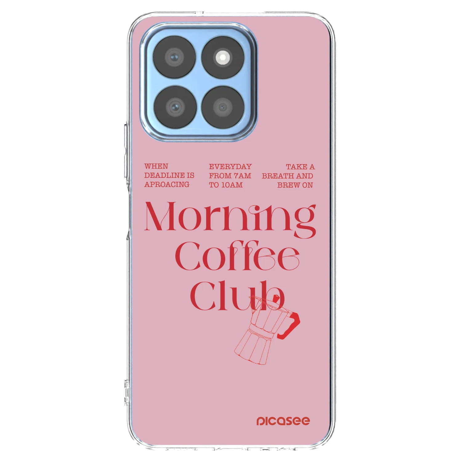Picasee silikonový průhledný obal pro Honor X8c - Morning