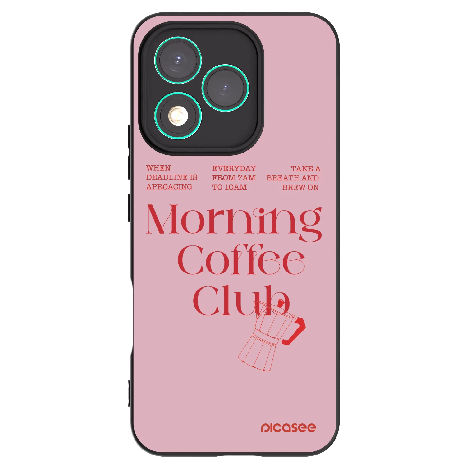 Picasee silikonový černý obal pro Honor 400 Lite 5G - Morning