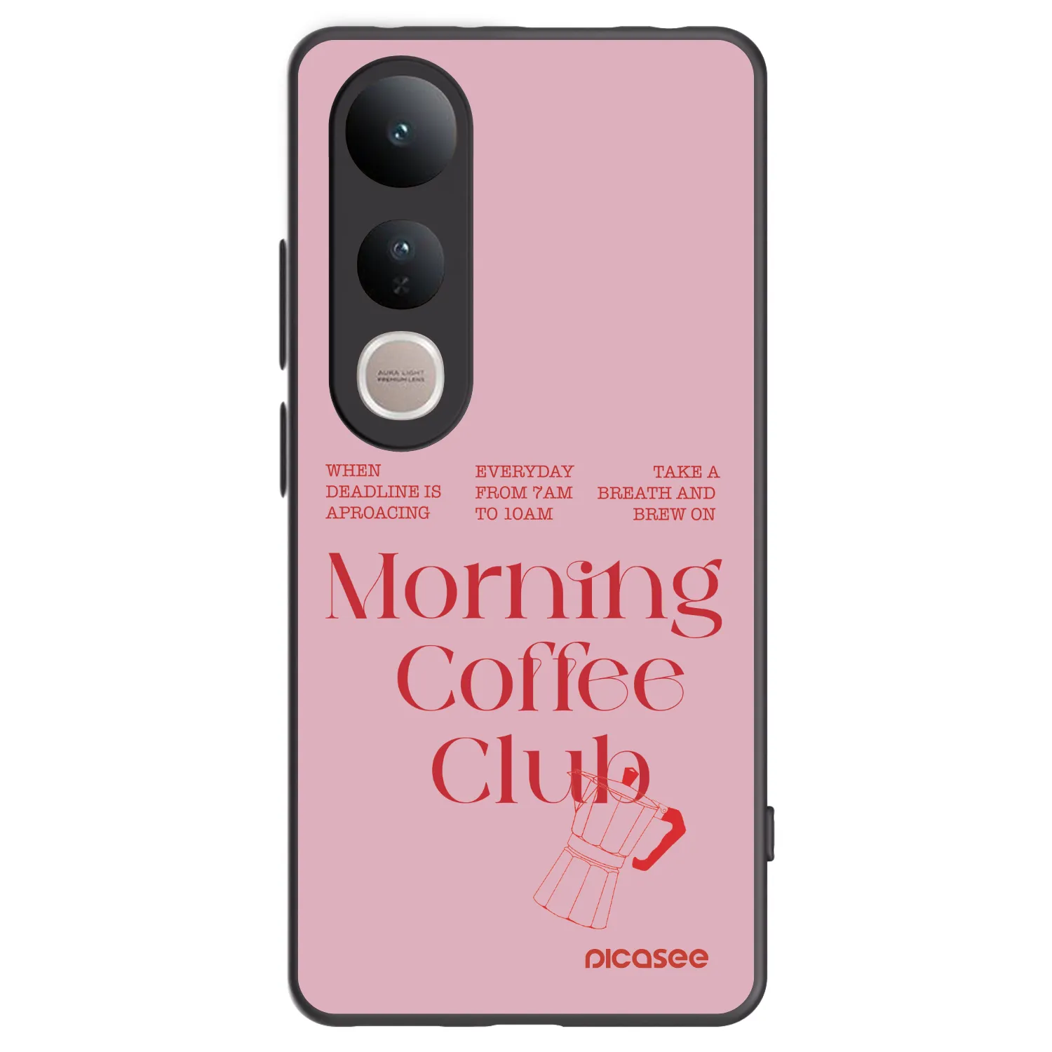 Picasee silikonový černý obal pro Vivo V50 Lite 5G - Morning