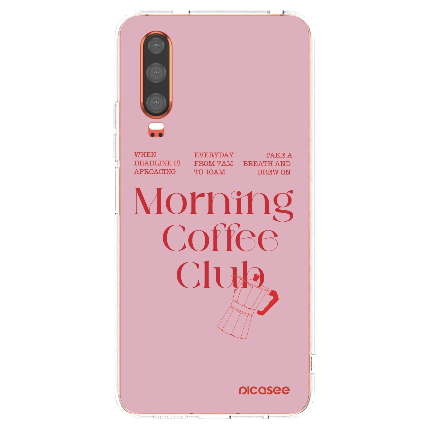 Picasee silikonový průhledný obal pro Huawei P30 - Morning