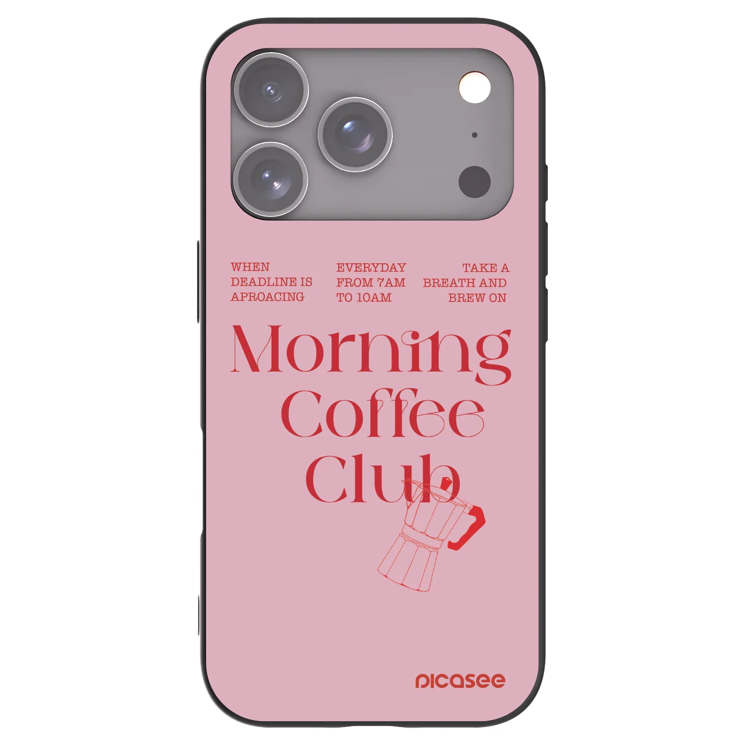 Picasee silikonový černý obal pro Apple iPhone 17 Pro - Morning