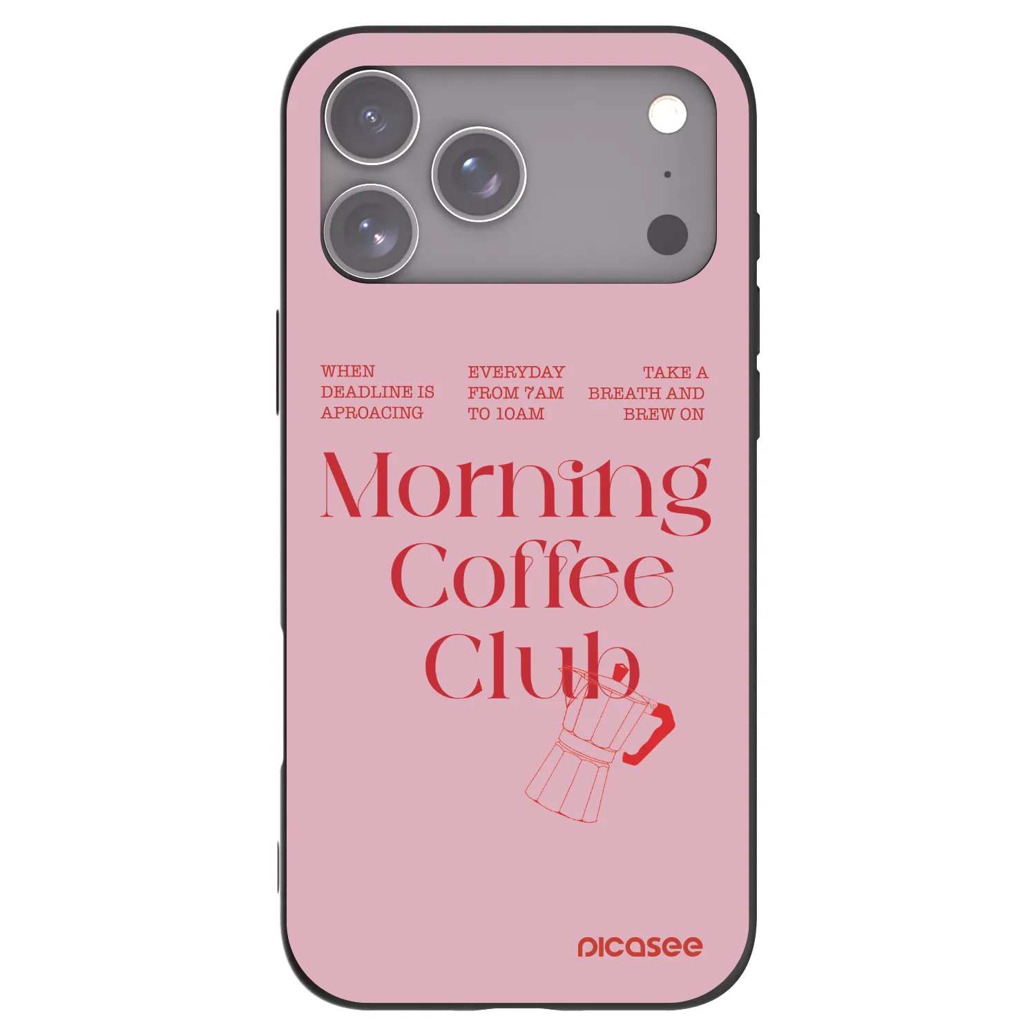 Picasee silikonový černý obal pro Apple iPhone 17 Pro Max - Morning
