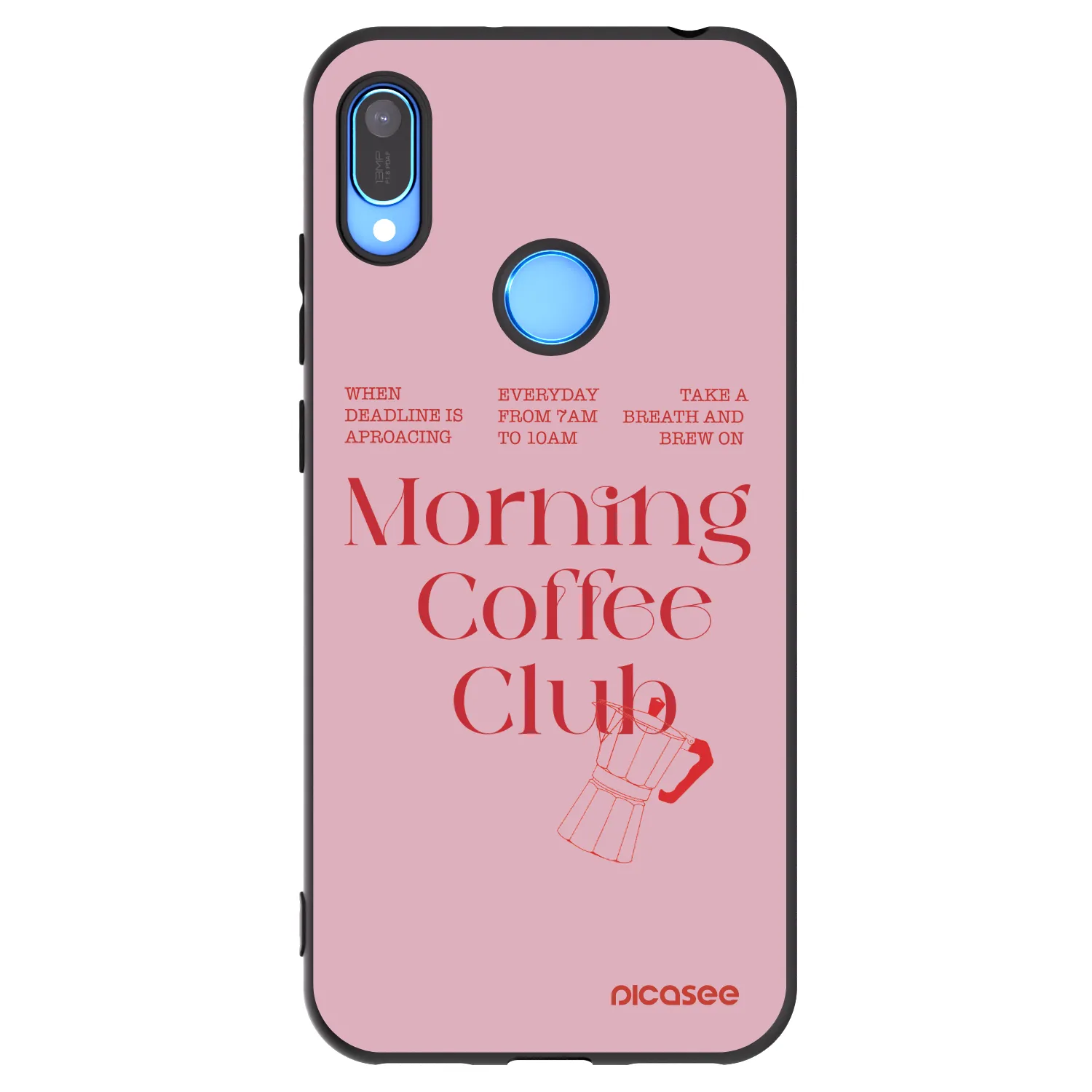 Picasee silikonový černý obal pro Huawei Y6 2019 - Morning