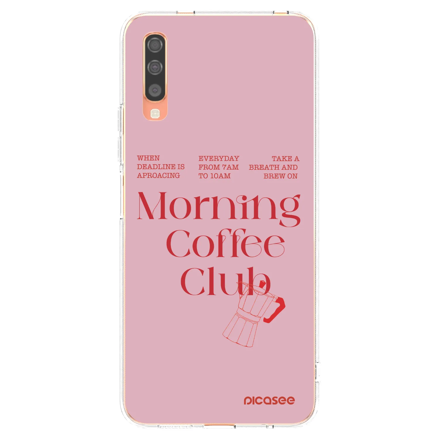 Picasee silikonový průhledný obal pro Samsung Galaxy A70 A705F - Morning