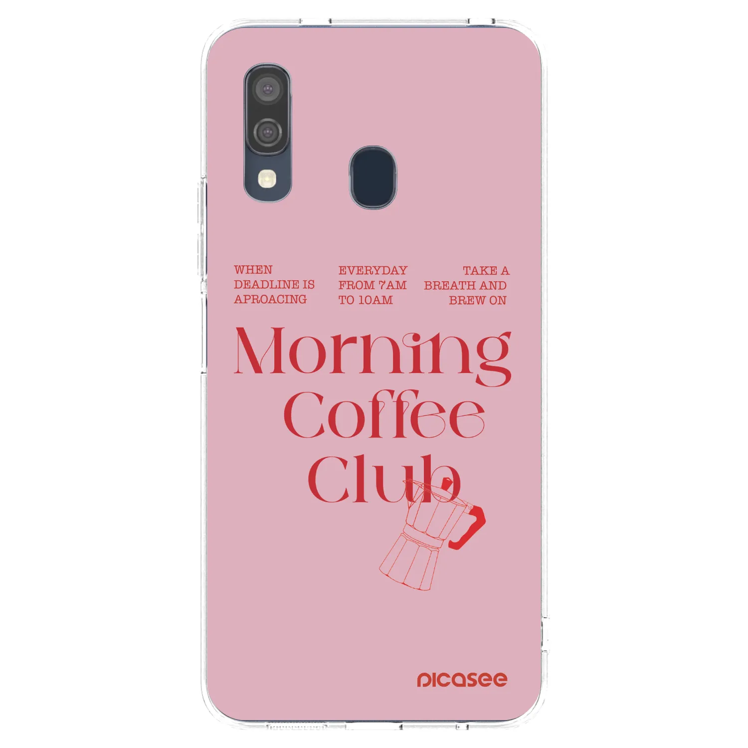 Picasee silikonový průhledný obal pro Samsung Galaxy A40 A405F - Morning