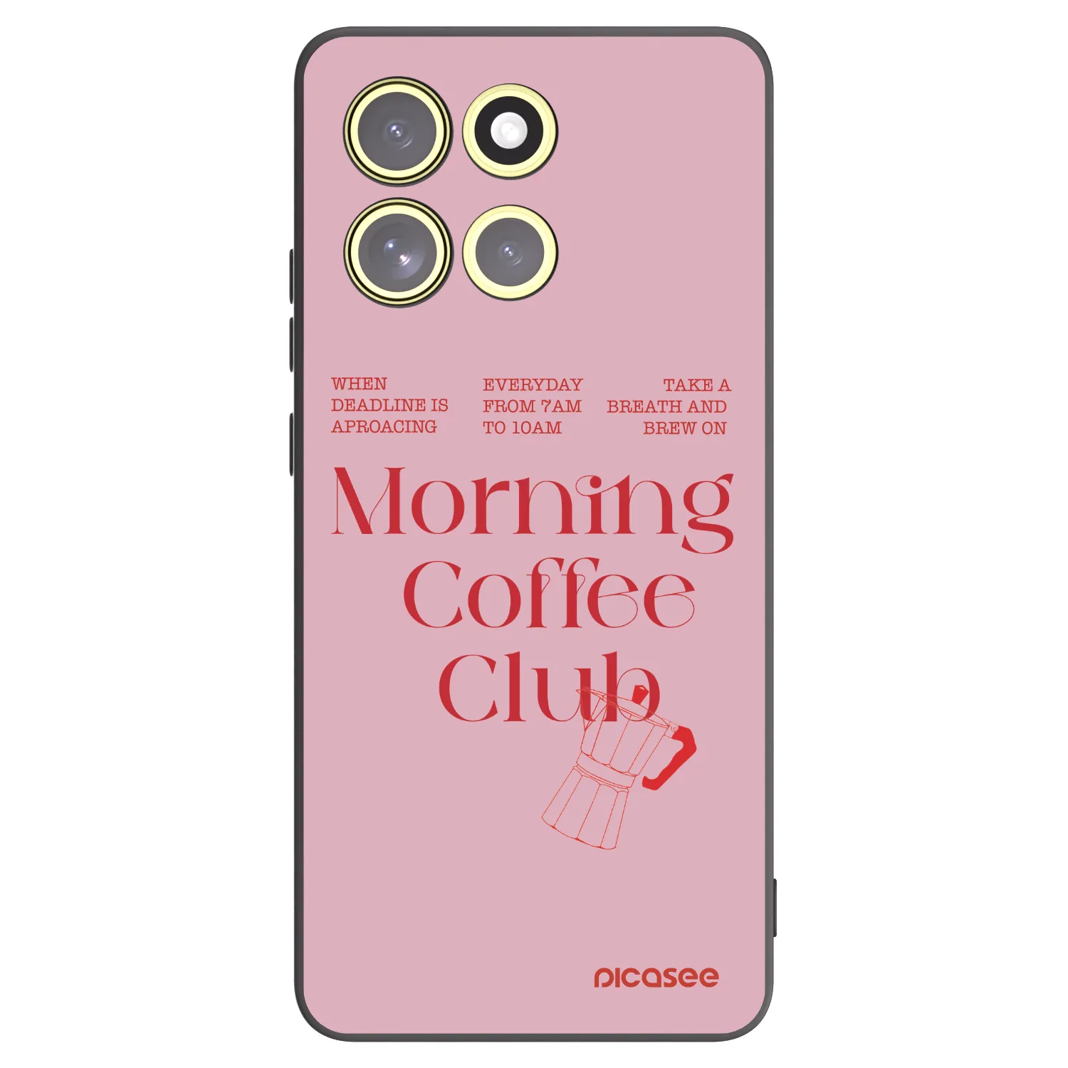 Picasee silikonový černý obal pro Motorola Moto G86 5G - Morning