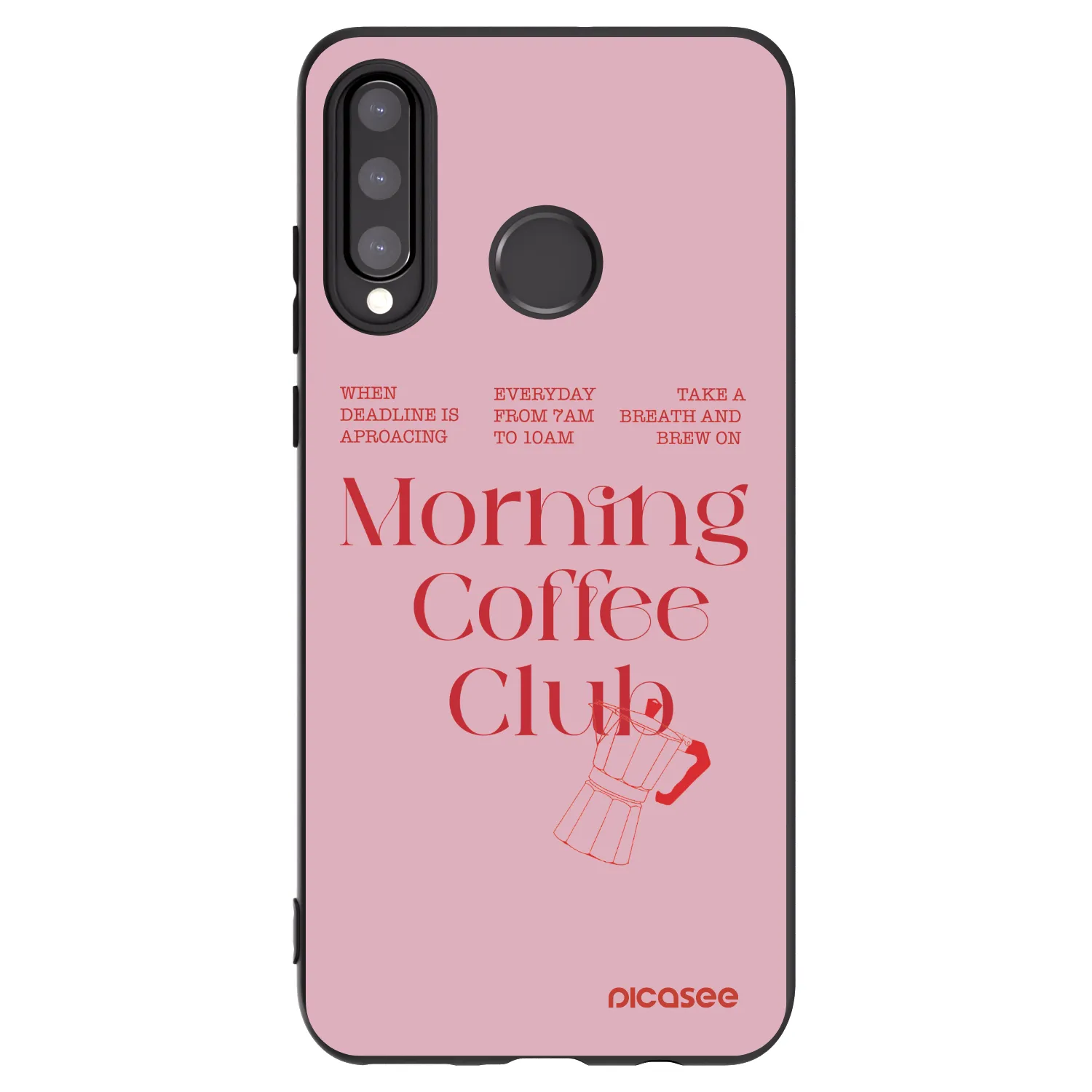 Picasee silikonový černý obal pro Huawei P30 Lite - Morning