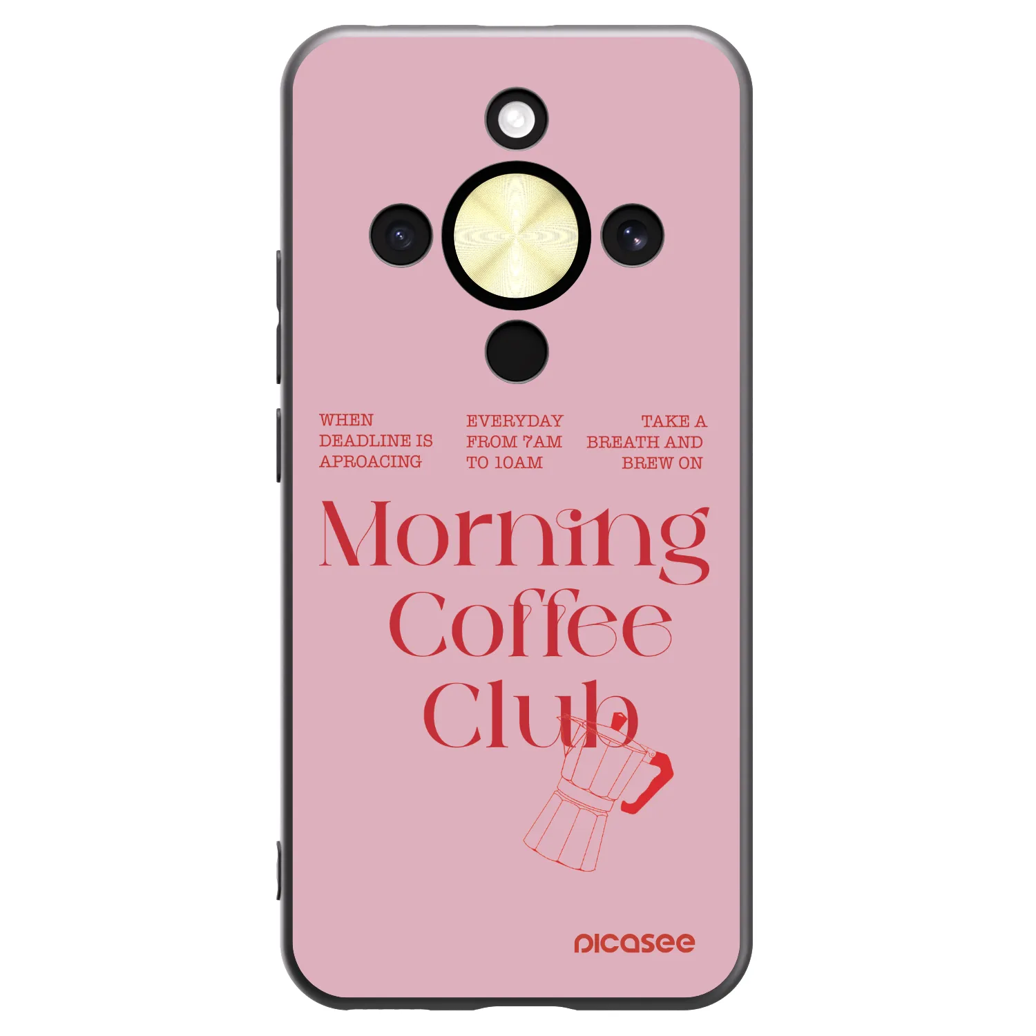 Picasee silikonový černý obal pro Honor Magic8 Lite 5G - Morning