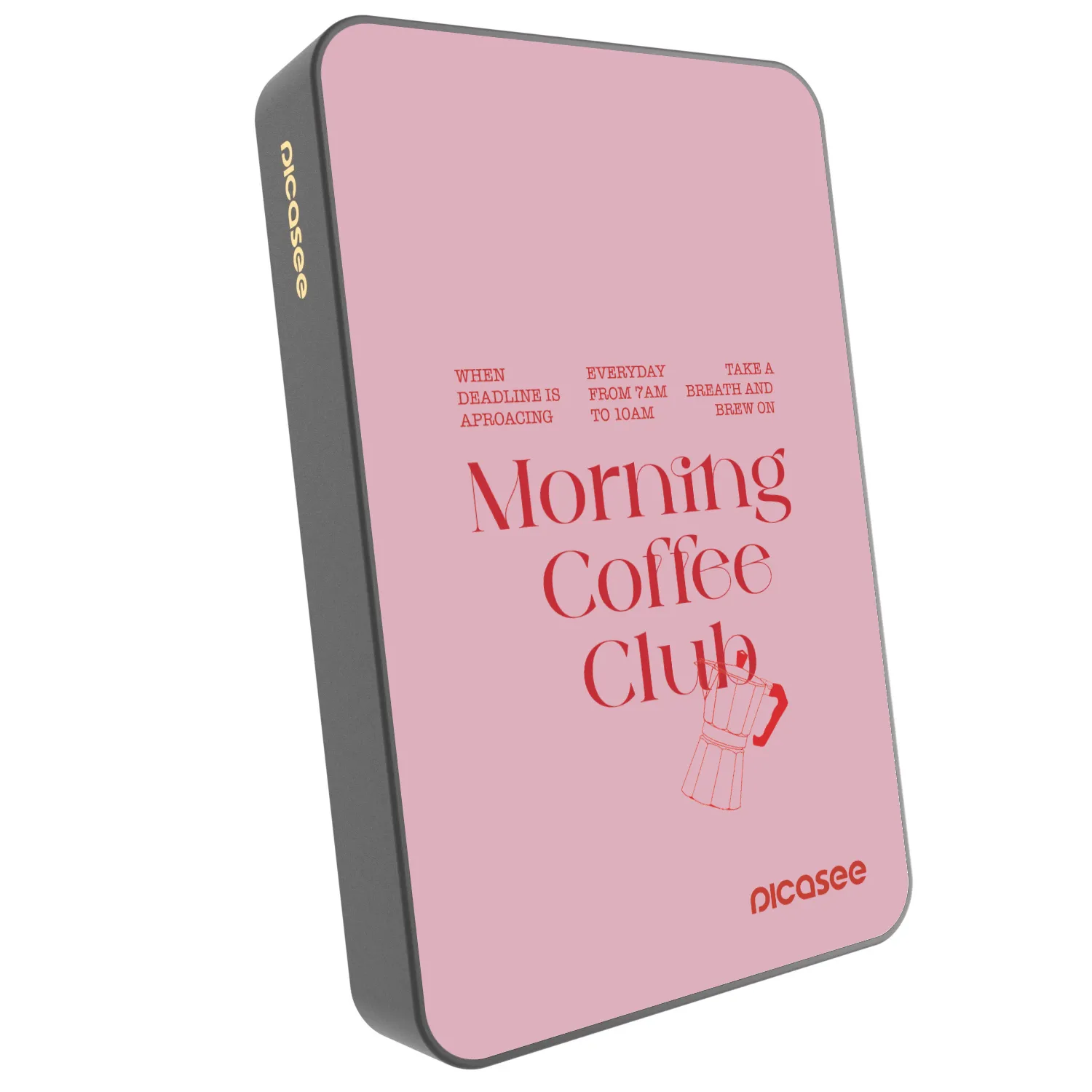 Picasee Powerbanka s MagSafe 10 000 mAh Šedá - Morning