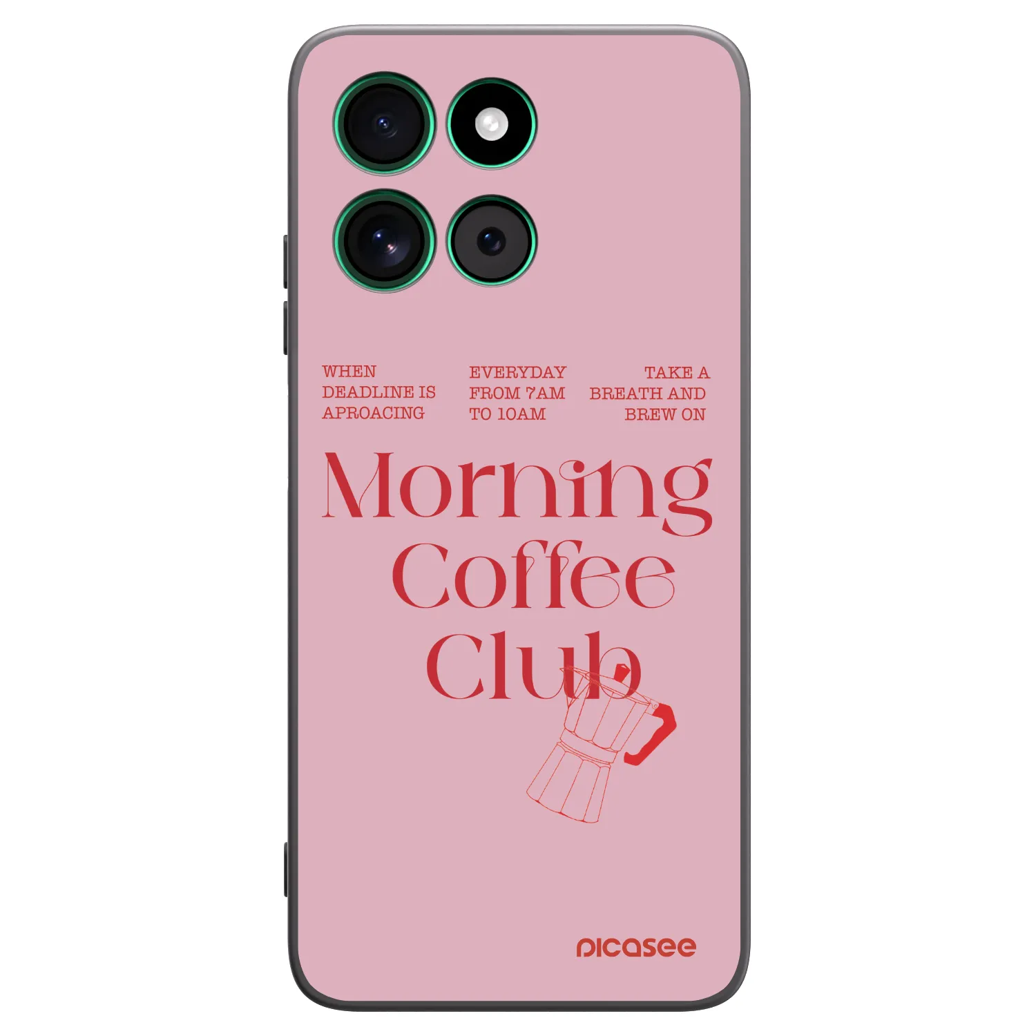 Picasee silikonový černý obal pro Motorola Moto G57 Power - Morning