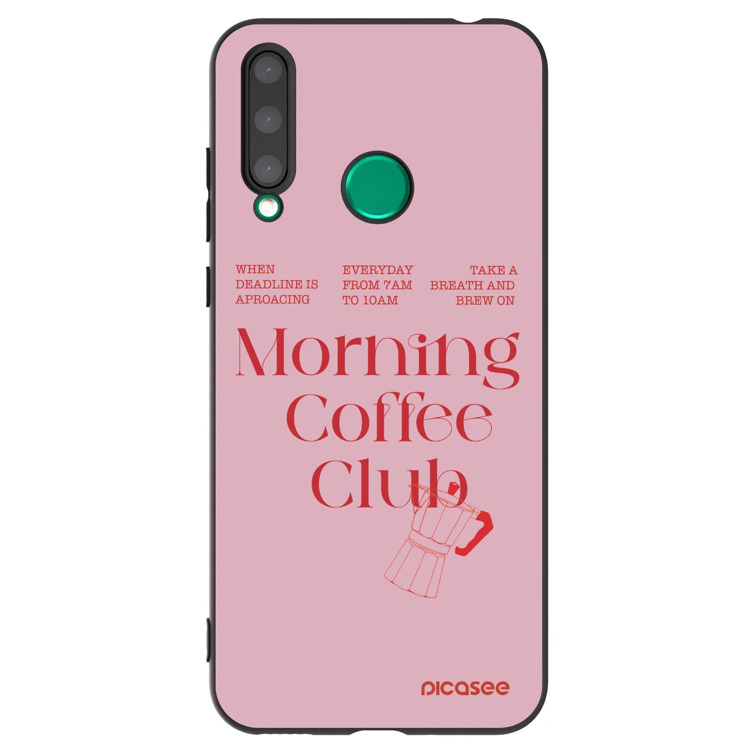 Picasee silikonový černý obal pro Honor 20 Lite - Morning