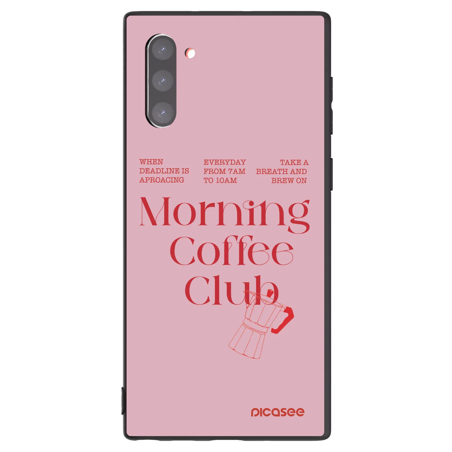 Picasee silikonový černý obal pro Samsung Galaxy Note 10 N970F - Morning