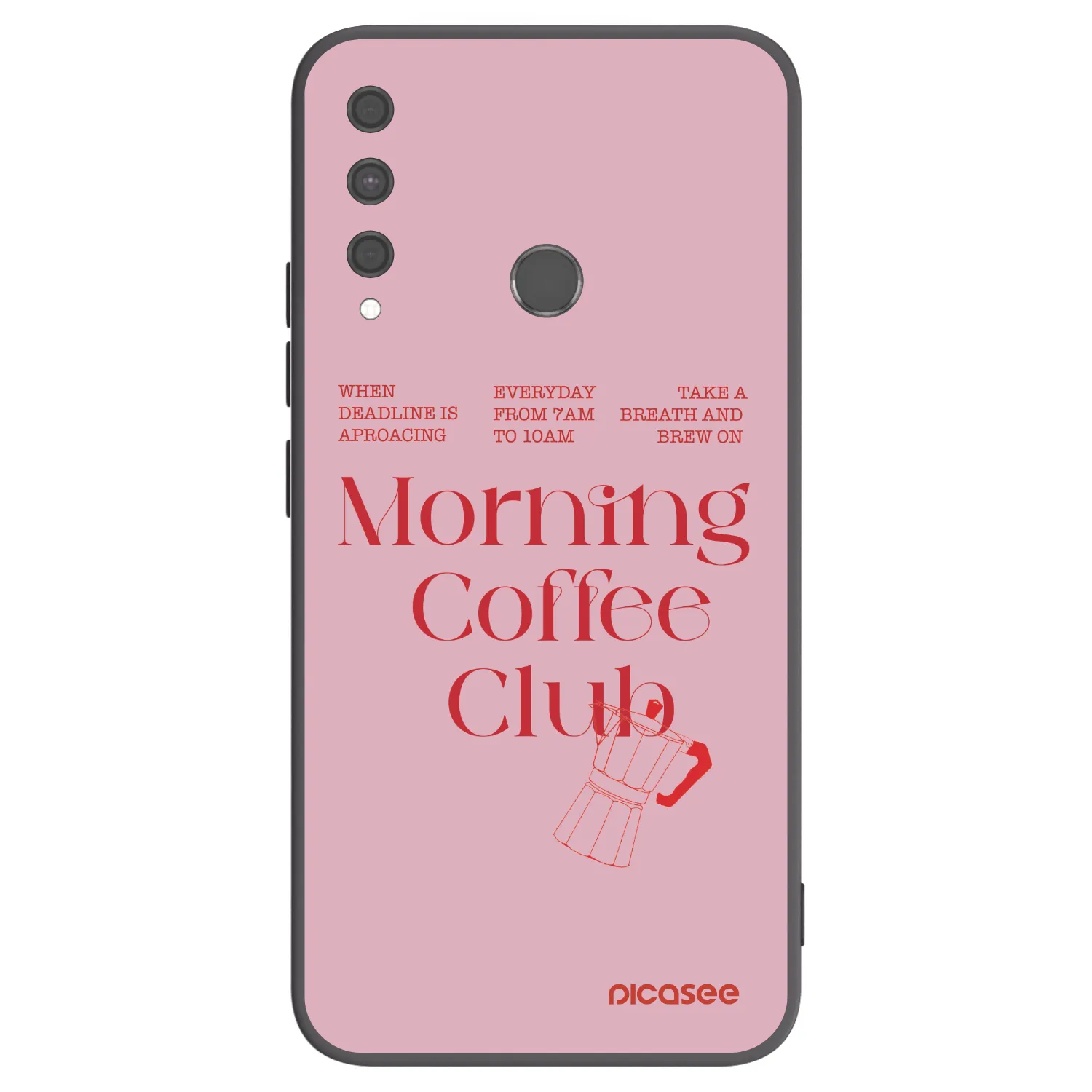 Picasee silikonový černý obal pro Huawei P40 Lite E - Morning