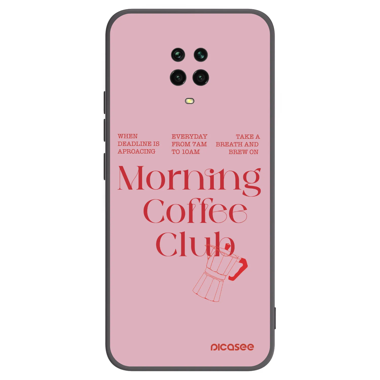 Picasee silikonový černý obal pro Xiaomi Redmi Note 9 Pro - Morning