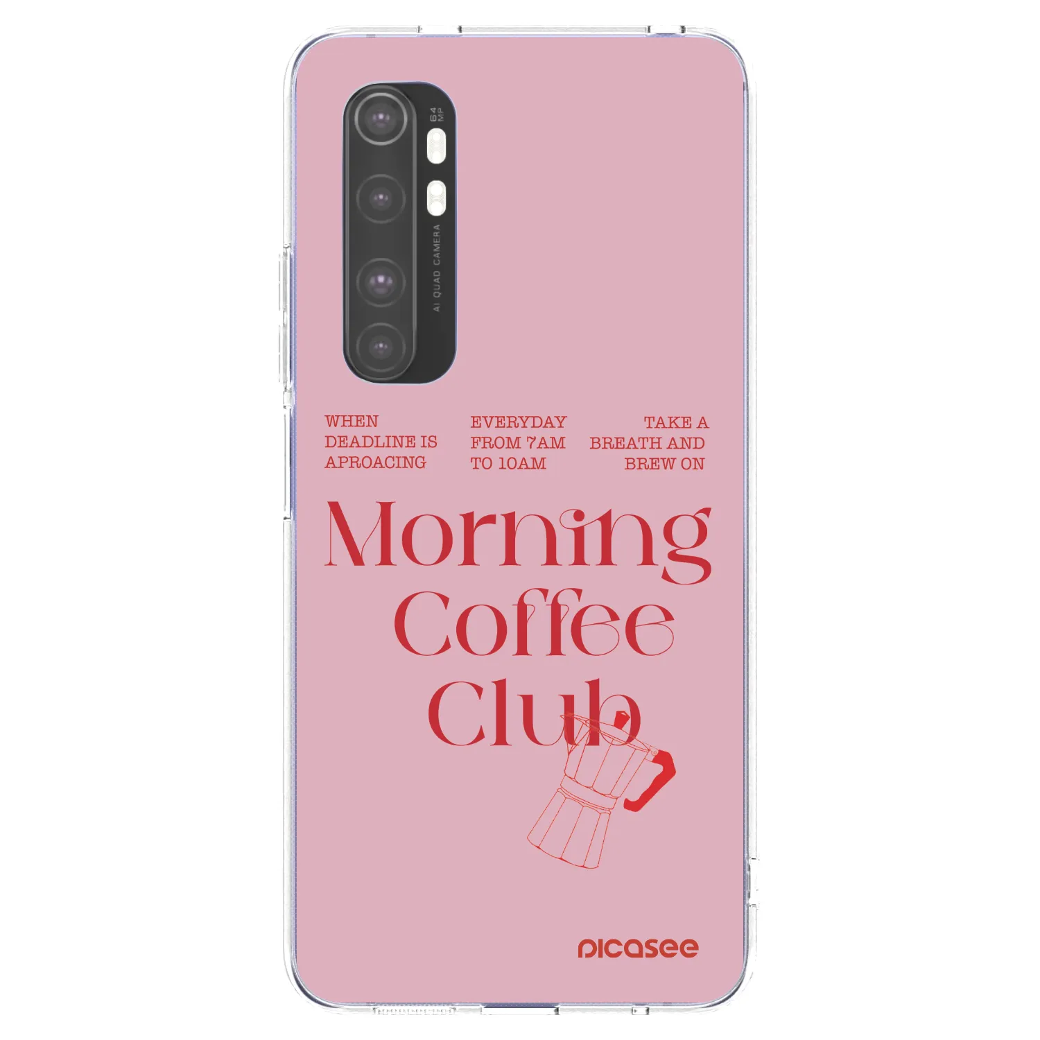 Picasee silikonový průhledný obal pro Xiaomi Mi Note 10 Lite - Morning
