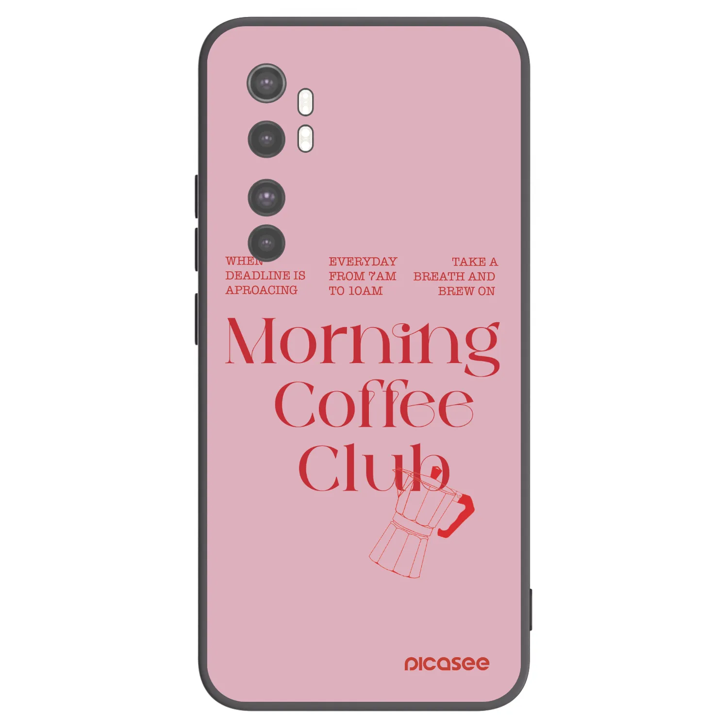 Picasee silikonový černý obal pro Xiaomi Mi Note 10 Lite - Morning