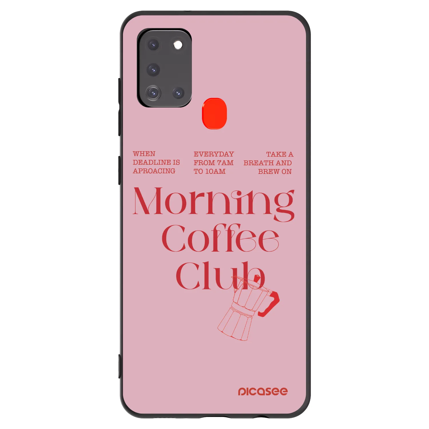 Picasee silikonový černý obal pro Samsung Galaxy A21s - Morning