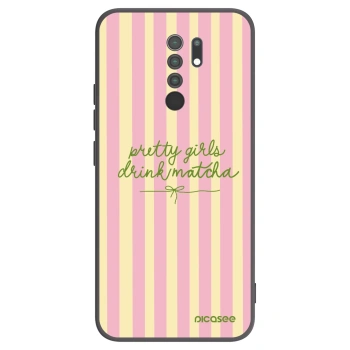 Picasee silikonový černý obal pro Xiaomi Redmi 9 - Pretty matcha