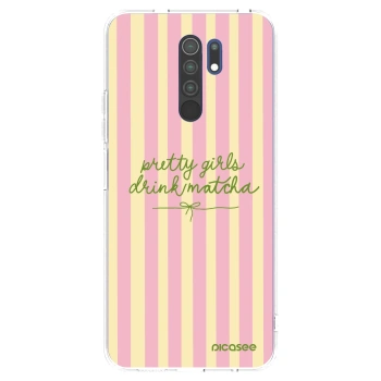 Picasee silikonový průhledný obal pro Xiaomi Redmi 9 - Pretty matcha