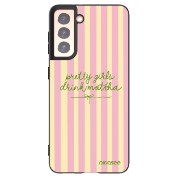 Picasee silikonový černý obal pro Samsung Galaxy S21 5G G991B - Pretty matcha