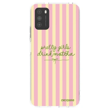 Picasee silikonový průhledný obal pro Xiaomi Poco M3 - Pretty matcha
