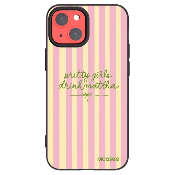 Picasee silikonový černý obal pro Apple iPhone 13 mini - Pretty matcha