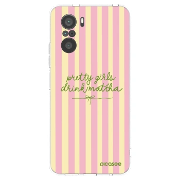 Picasee silikonový průhledný obal pro Xiaomi Poco F3 - Pretty matcha