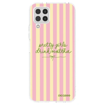 Picasee silikonový průhledný obal pro Samsung Galaxy A22 A225F 4G - Pretty matcha
