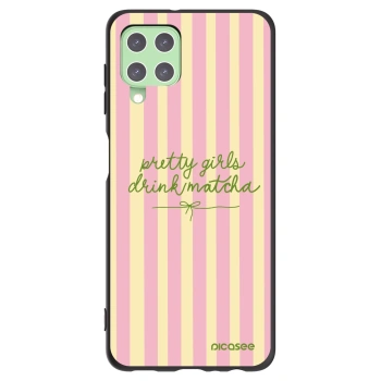 Picasee silikonový černý obal pro Samsung Galaxy A22 A225F 4G - Pretty matcha