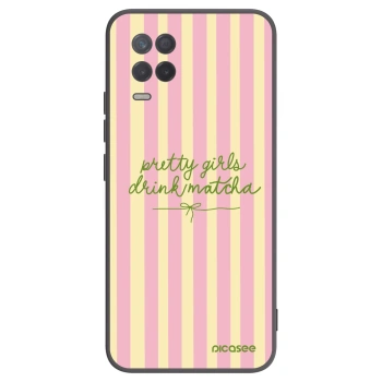 Picasee silikonový černý obal pro Realme 8 5G - Pretty matcha