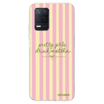 Picasee silikonový průhledný obal pro Realme 8 5G - Pretty matcha