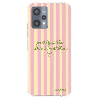 Picasee silikonový průhledný obal pro Realme 9 Pro 5G - Pretty matcha