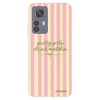 Picasee silikonový průhledný obal pro Xiaomi 12 Pro - Pretty matcha