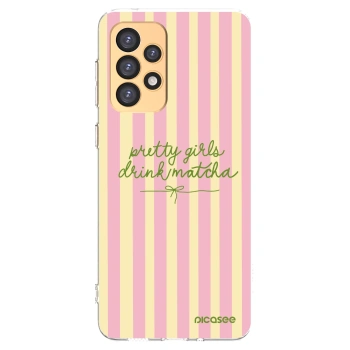 Picasee silikonový průhledný obal pro Samsung Galaxy A33 5G A336 - Pretty matcha