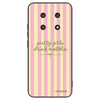 Picasee silikonový černý obal pro Honor Magic4 Lite 5G - Pretty matcha
