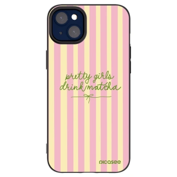 Picasee silikonový černý obal pro Apple iPhone 14 Plus - Pretty matcha