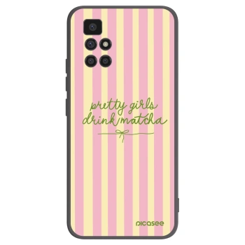 Picasee silikonový černý obal pro Xiaomi Redmi 10 (2022) - Pretty matcha
