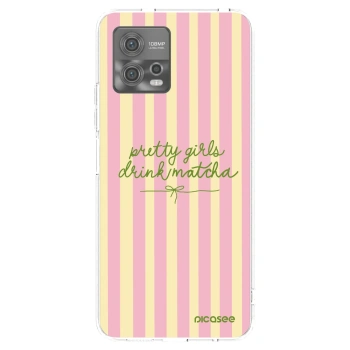 Picasee silikonový průhledný obal pro Motorola Moto G72 - Pretty matcha