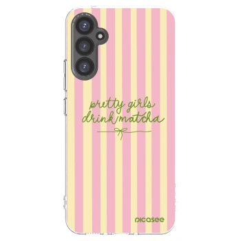 Picasee silikonový průhledný obal pro Samsung Galaxy A34 5G A346B - Pretty matcha