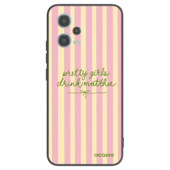 Picasee silikonový černý obal pro Xiaomi Redmi Note 12 5G - Pretty matcha