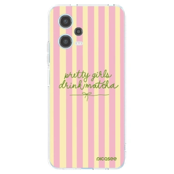 Picasee silikonový průhledný obal pro Xiaomi Redmi Note 12 5G - Pretty matcha