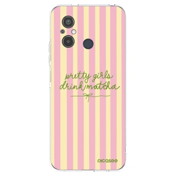 Picasee silikonový průhledný obal pro Xiaomi Redmi 12C - Pretty matcha