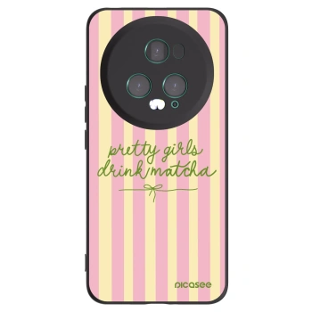 Picasee silikonový černý obal pro Honor Magic5 Pro - Pretty matcha