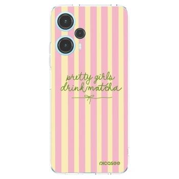 Picasee silikonový průhledný obal pro Xiaomi Poco F5 - Pretty matcha