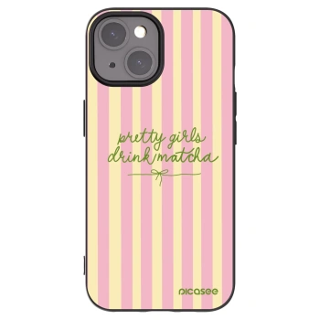 Picasee silikonový černý obal pro Apple iPhone 15 - Pretty matcha